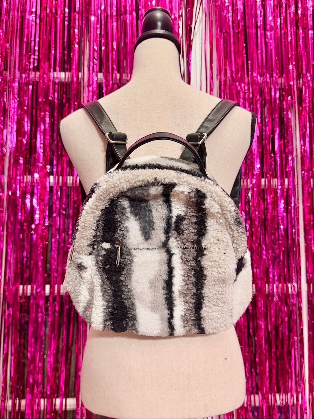 NWT Wild Fable Faux Fur Mini Backpack